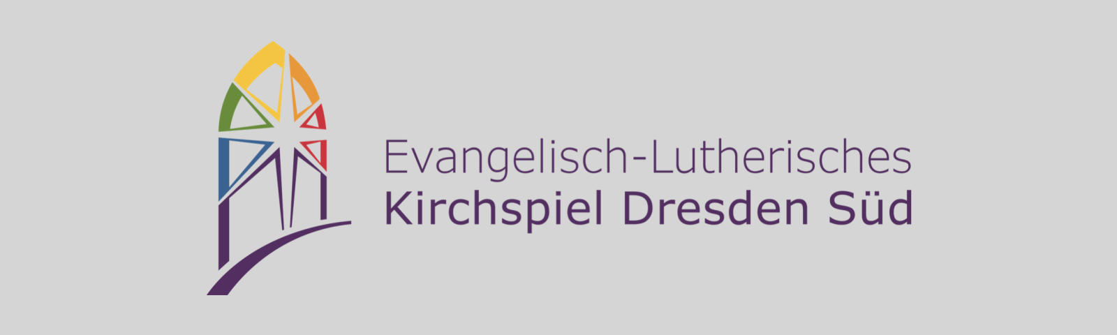 Logo Kirchspiel Dresden-Süd auf grauem Hintergrund